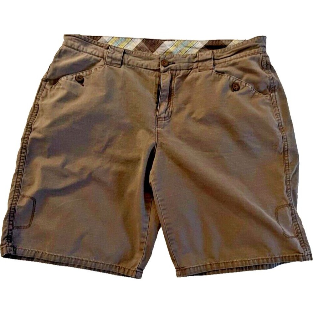 Alpine Design Olive Drab Cotton Hiking Shorts Womens 10